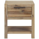 vidaXL Noptieră cu sertar, 40x30x48 cm, lemn masiv de acacia