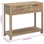 vidaXL Masă consolă, 82x33x73 cm, lemn masiv de acacia vidaXL Masă consolă, 82x33x73 cm, lemn masiv de acacia