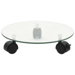 vidaXL Suport cu role pentru plante, 2 buc., 28 cm, sticlă, rotund vidaXL Suport cu role pentru plante, 2 buc., 28 cm, sticlă, rotund