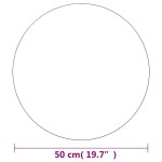 vidaXL Oglindă de perete, 50 cm, sticlă, rotundă vidaXL Oglindă de perete, 50 cm, sticlă, rotundă