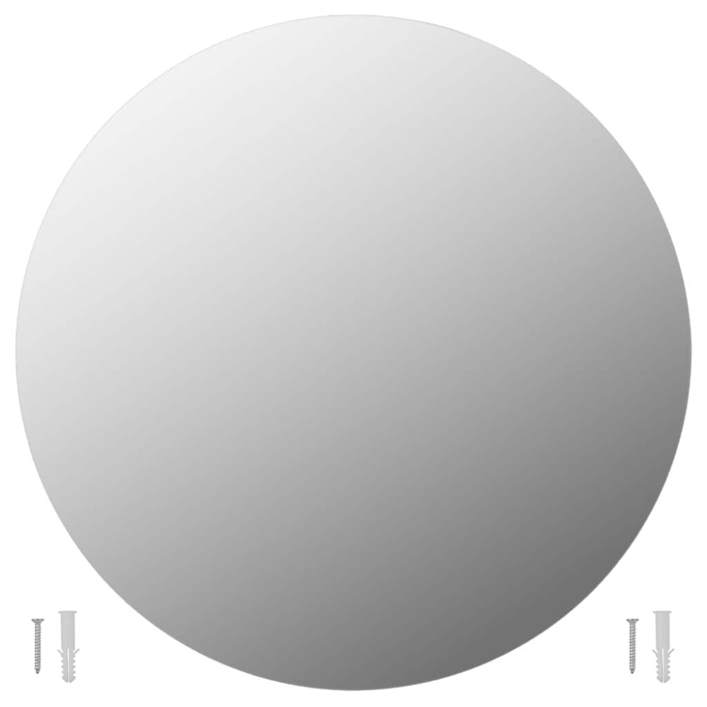 vidaXL Oglindă de perete, 70 cm, sticlă, rotundă