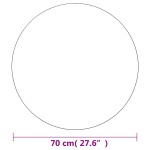 vidaXL Oglindă de perete, 70 cm, sticlă, rotundă vidaXL Oglindă de perete, 70 cm, sticlă, rotundă