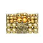 vidaXL Set globuri de Crăciun 100 de piese, 3/4/6 cm, auriu vidaXL Set globuri de Crăciun 100 de piese, 3/4/6 cm, auriu