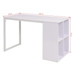 vidaXL Birou de scris, 120 x 60 x 75 cm, alb