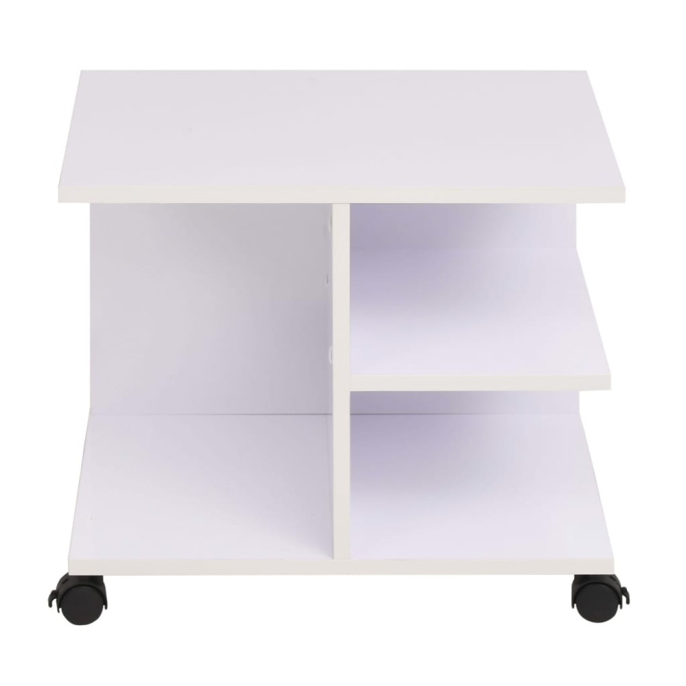 vidaXL Raft rulant, 50 x 35 x 42 cm, alb
