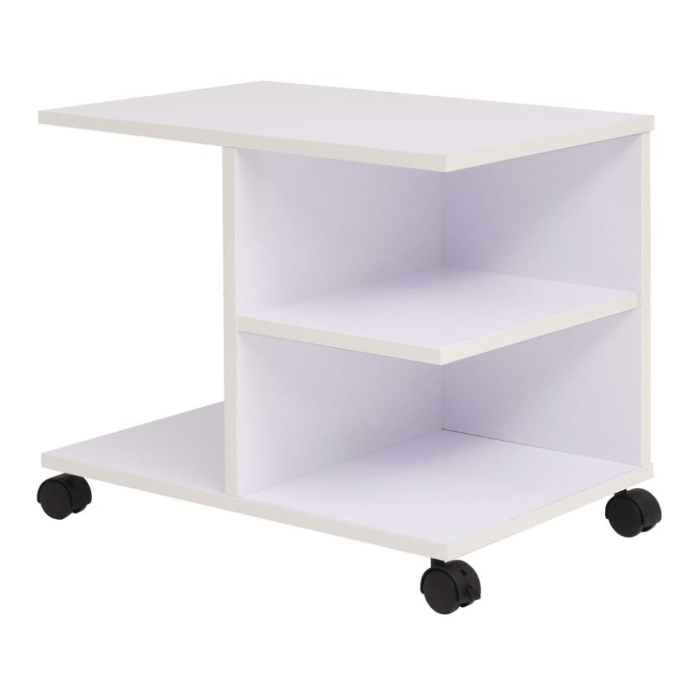 vidaXL Raft rulant, 50 x 35 x 42 cm, alb