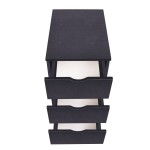 vidaXL Dulap cu sertare, 33 x 45 x 60 cm, negru