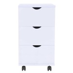 vidaXL Dulap cu sertare, 33 x 45 x 60 cm, alb