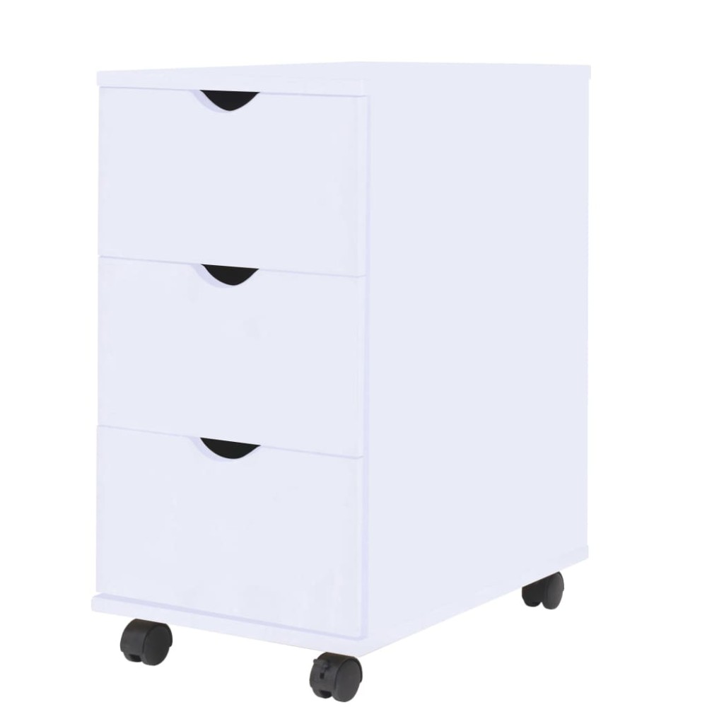 vidaXL Dulap cu sertare, 33 x 45 x 60 cm, alb