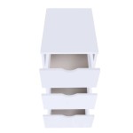 vidaXL Dulap cu sertare, 33 x 45 x 60 cm, alb