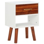 vidaXL Noptiere, 2 buc., 40x30x57 cm, lemn masiv de acacia