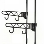 vidaXL Cuier haine, oțel și textil nețesut, 55x28,5x175 cm Negru vidaXL Cuier haine, oțel și textil nețesut, 55x28,5x175 cm Negru