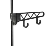 vidaXL Cuier haine, oțel și textil nețesut, 55x28,5x175 cm Negru vidaXL Cuier haine, oțel și textil nețesut, 55x28,5x175 cm Negru