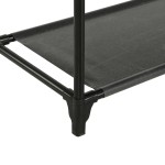 vidaXL Cuier haine, oțel și textil nețesut, 55x28,5x175 cm Negru vidaXL Cuier haine, oțel și textil nețesut, 55x28,5x175 cm Negru