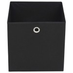 vidaXL Cutii de depozitare, 4 buc., negru 32x32x32 cm material nețesut vidaXL Cutii de depozitare, 4 buc., negru 32x32x32 cm material nețesut