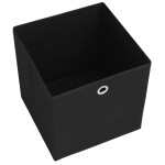 vidaXL Cutii de depozitare, 4 buc., negru 32x32x32 cm material nețesut vidaXL Cutii de depozitare, 4 buc., negru 32x32x32 cm material nețesut