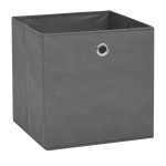 vidaXL Cutii de depozitare, 4 buc, material nețesut, 32x32x32 cm, Gri vidaXL Cutii de depozitare, 4 buc, material nețesut, 32x32x32 cm, Gri