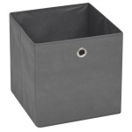 vidaXL Cutii de depozitare, 4 buc, material nețesut, 32x32x32 cm, Gri vidaXL Cutii de depozitare, 4 buc, material nețesut, 32x32x32 cm, Gri