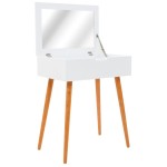 vidaXL Masă de toaletă cu oglindă, MDF, 60 x 40 x 75 cm vidaXL Masă de toaletă cu oglindă, MDF, 60 x 40 x 75 cm