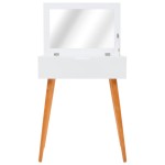 vidaXL Masă de toaletă cu oglindă, MDF, 60 x 40 x 75 cm vidaXL Masă de toaletă cu oglindă, MDF, 60 x 40 x 75 cm