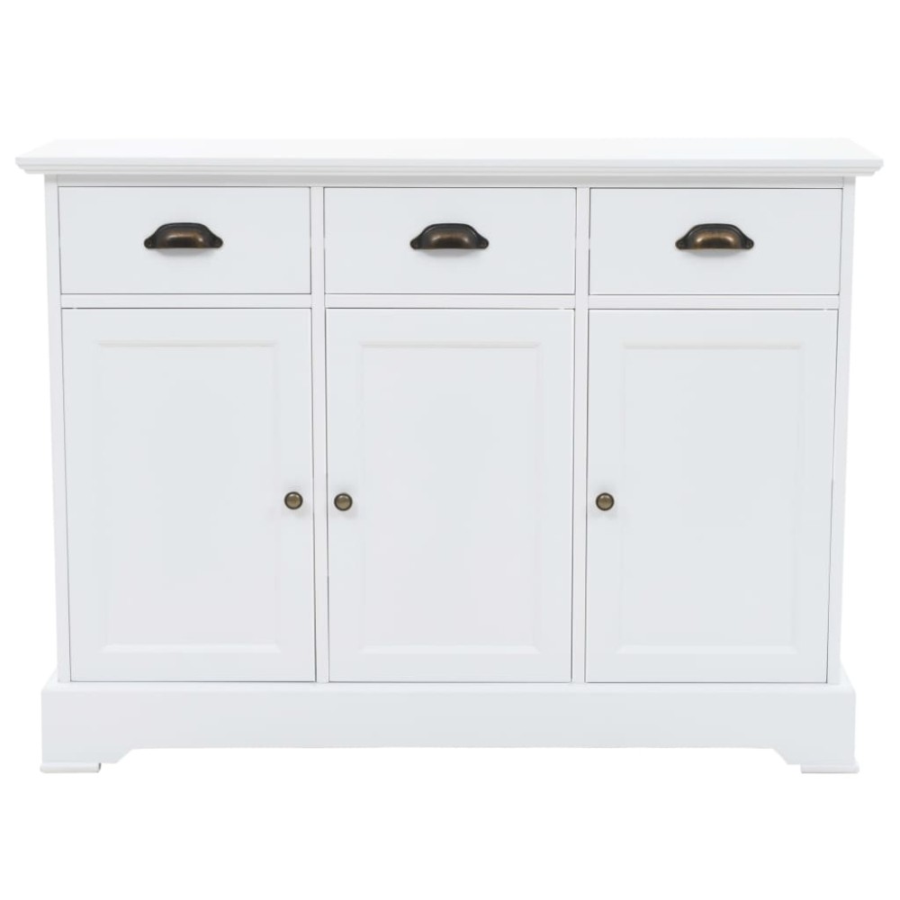 vidaXL Dulap cu 3 uși, 105x35x77,5 cm, MDF și lemn de pin