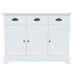 vidaXL Dulap cu 3 uși, 105x35x77,5 cm, MDF și lemn de pin vidaXL Dulap cu 3 uși, 105x35x77,5 cm, MDF și lemn de pin