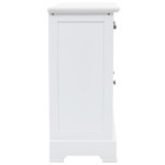 vidaXL Dulap cu 3 uși, 105x35x77,5 cm, MDF și lemn de pin vidaXL Dulap cu 3 uși, 105x35x77,5 cm, MDF și lemn de pin