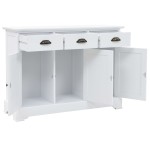 vidaXL Dulap cu 3 uși, 105x35x77,5 cm, MDF și lemn de pin vidaXL Dulap cu 3 uși, 105x35x77,5 cm, MDF și lemn de pin