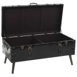 vidaXL Masă de cafea din MDF și oțel 102x51x48 cm vidaXL Masă de cafea din MDF și oțel 102x51x48 cm
