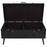 vidaXL Masă de cafea din MDF și oțel 102x51x48 cm vidaXL Masă de cafea din MDF și oțel 102x51x48 cm