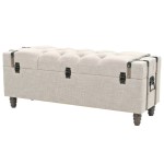 vidaXL Set bancă depozitare 3 buc, lemn masiv și oțel, 112x37x45 cm