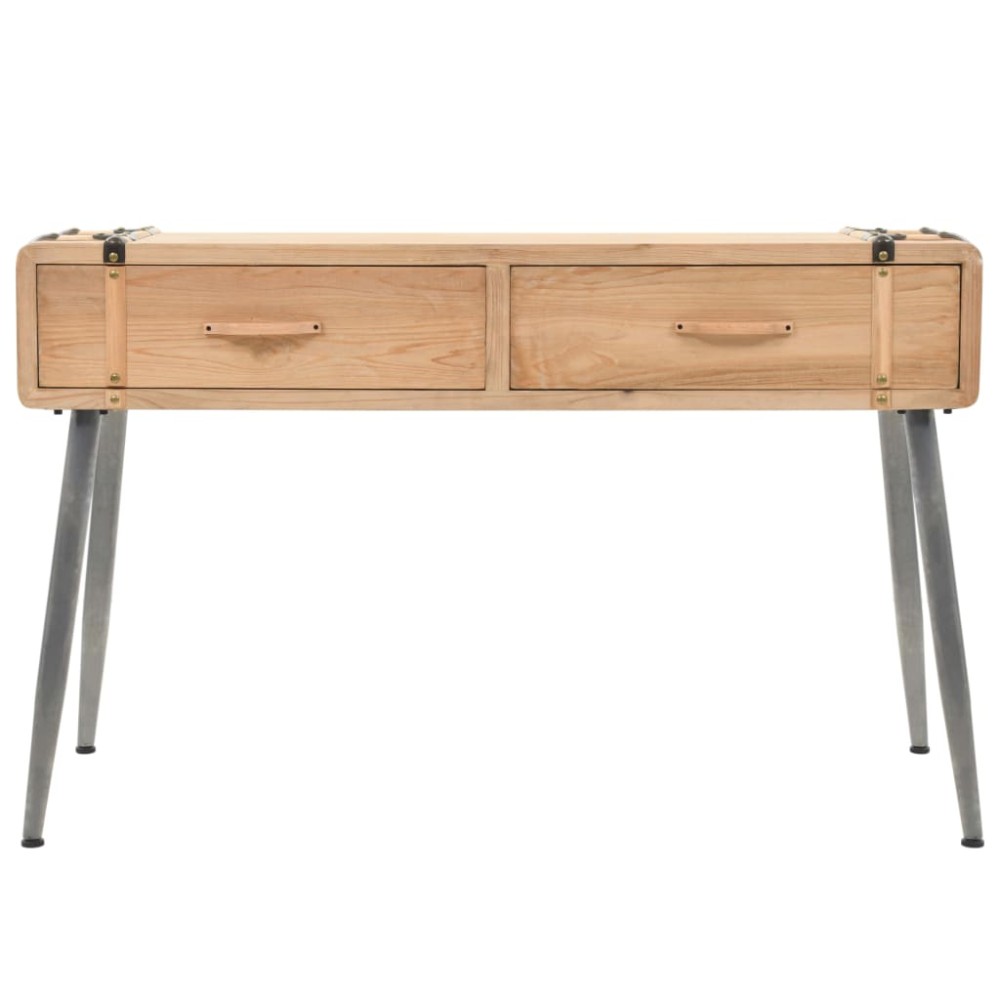vidaXL Masă consolă Lemn masiv de brad 115x40,5x76 cm