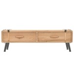 vidaXL Dulap TV din lemn masiv de brad, 120x33x35 cm