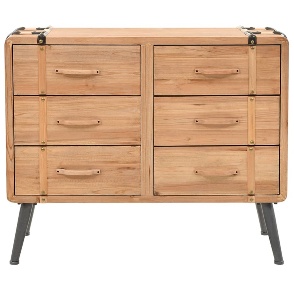 vidaXL Dulap cu sertare, lemn masiv de brad, 91 x 35 x 73 cm