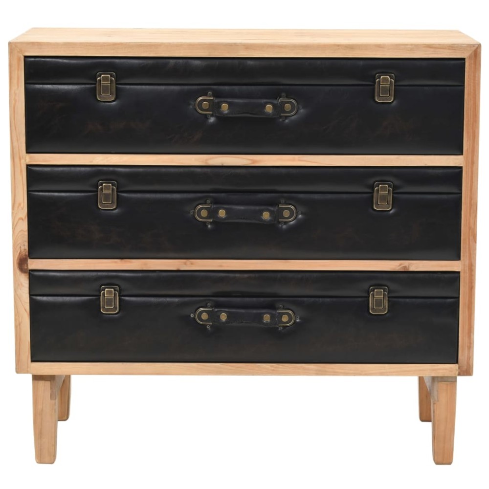 vidaXL Dulap cu sertare, lemn masiv de brad, 80 x 36 x 75 cm