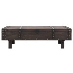 vidaXL Măsuță de cafea din placaj, stil vintage, 120 x 55 x 35 cm