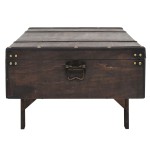 vidaXL Măsuță de cafea din placaj, stil vintage, 120 x 55 x 35 cm