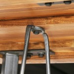 vidaXL Masă de bar, lemn masiv de tec reciclat, 60 x 60 x 107 cm