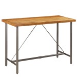 vidaXL Masă de bar din lemn masiv de tec reciclat, 150 x 70 x 106 cm vidaXL Masă de bar din lemn masiv de tec reciclat, 150 x 70 x 106 cm