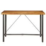 vidaXL Masă de bar din lemn masiv de tec reciclat, 150 x 70 x 106 cm vidaXL Masă de bar din lemn masiv de tec reciclat, 150 x 70 x 106 cm