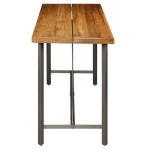 vidaXL Masă de bar din lemn masiv de tec reciclat, 150 x 70 x 106 cm vidaXL Masă de bar din lemn masiv de tec reciclat, 150 x 70 x 106 cm