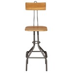 vidaXL Scaune de bar, 2 buc., lemn masiv de tec reciclat vidaXL Scaune de bar, 2 buc., lemn masiv de tec reciclat