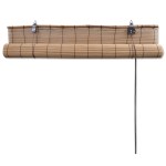 vidaXL Jaluzea tip rulou, maro, 150 x 160 cm, bambus vidaXL Jaluzea tip rulou, maro, 150 x 160 cm, bambus