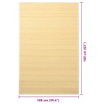 vidaXL Covor din bambus, natural, 100 x 160 cm vidaXL Covor din bambus, natural, 100 x 160 cm
