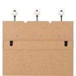 vidaXL Cuier de perete cu 6 cârlige, 120 x 40 cm, HOME IS vidaXL Cuier de perete cu 6 cârlige, 120 x 40 cm, HOME IS