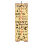 vidaXL Cuier de perete cu 6 cârlige FAMILY, 120 x 40 cm vidaXL Cuier de perete cu 6 cârlige FAMILY, 120 x 40 cm