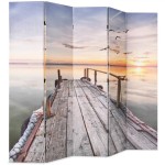 vidaXL Paravan de cameră pliabil, 200 x 170 cm, imprimeu lac vidaXL Paravan de cameră pliabil, 200 x 170 cm, imprimeu lac