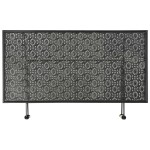 vidaXL Măsuță de cafea pliabilă, vintage, negru, 100x50x45 cm, metal