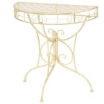 vidaXL Masă laterală stil vintage semirotundă metal 72x36x74 cm auriu vidaXL Masă laterală stil vintage semirotundă metal 72x36x74 cm auriu