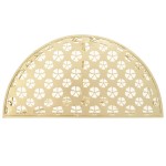 vidaXL Masă laterală stil vintage semirotundă metal 72x36x74 cm auriu vidaXL Masă laterală stil vintage semirotundă metal 72x36x74 cm auriu